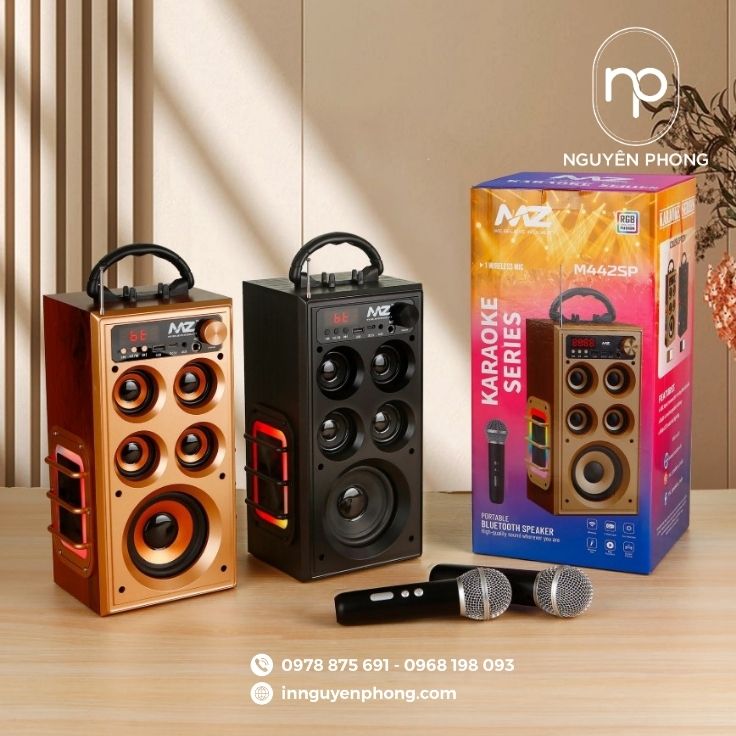 Mẫu hộp carton đựng loa đứng hát karaoke